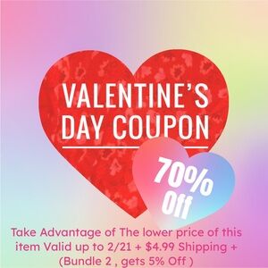 ❤️Valentine’s Day Coupon 70%Off  Valid up to 2/21/2026 shipping discount